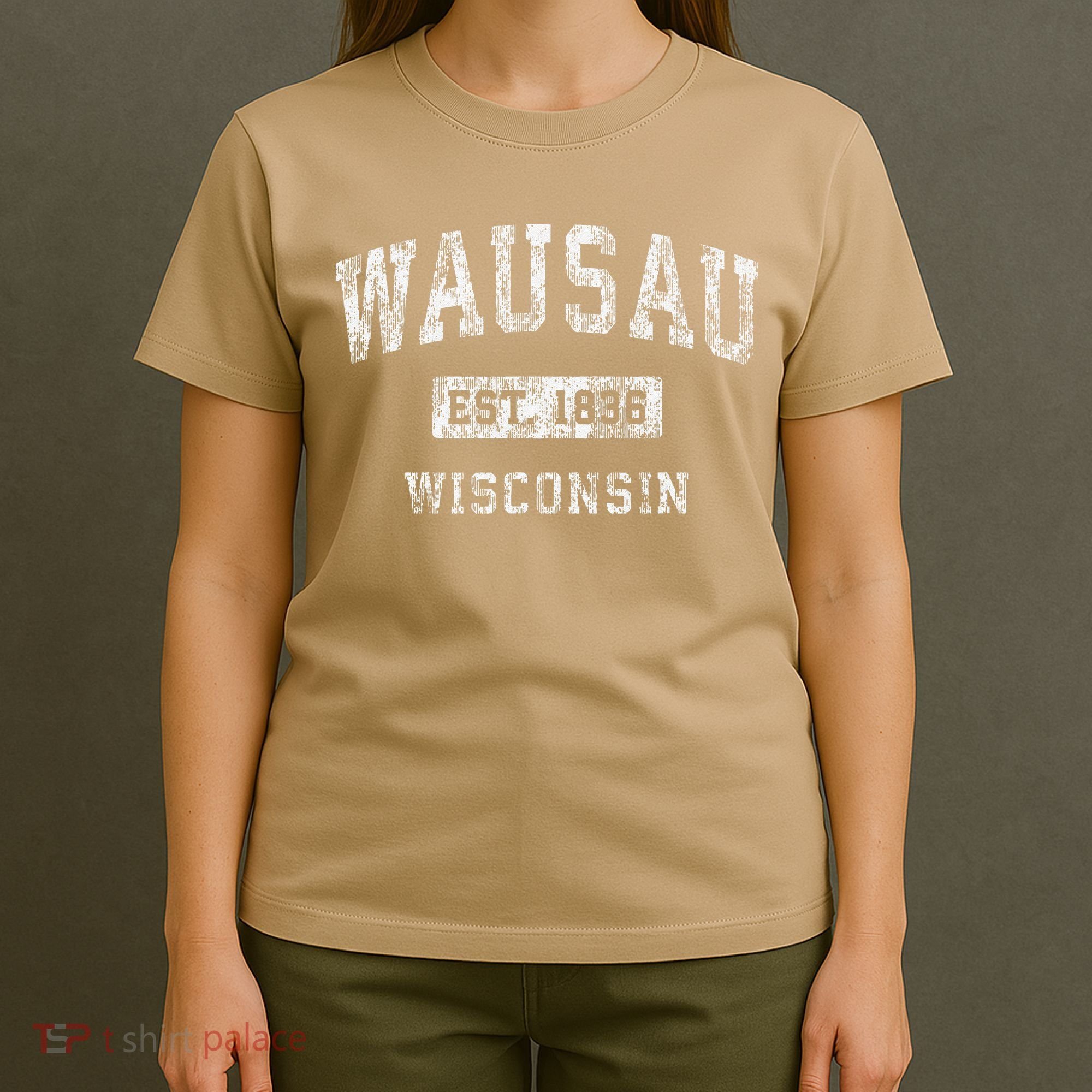 Wausau Wisconsin Wi Vintage Established T-Shirt