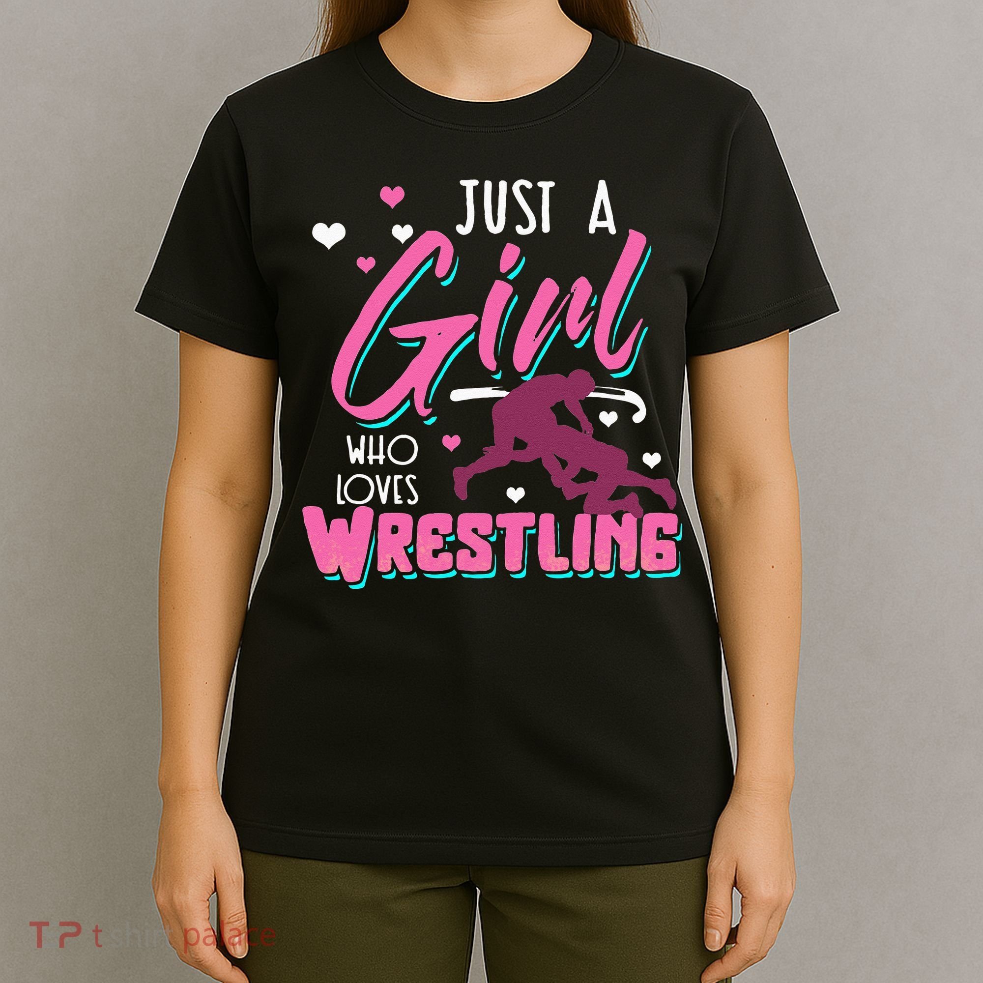 Wrestling Woman Wrestler Mother Battle Women T-Shirt