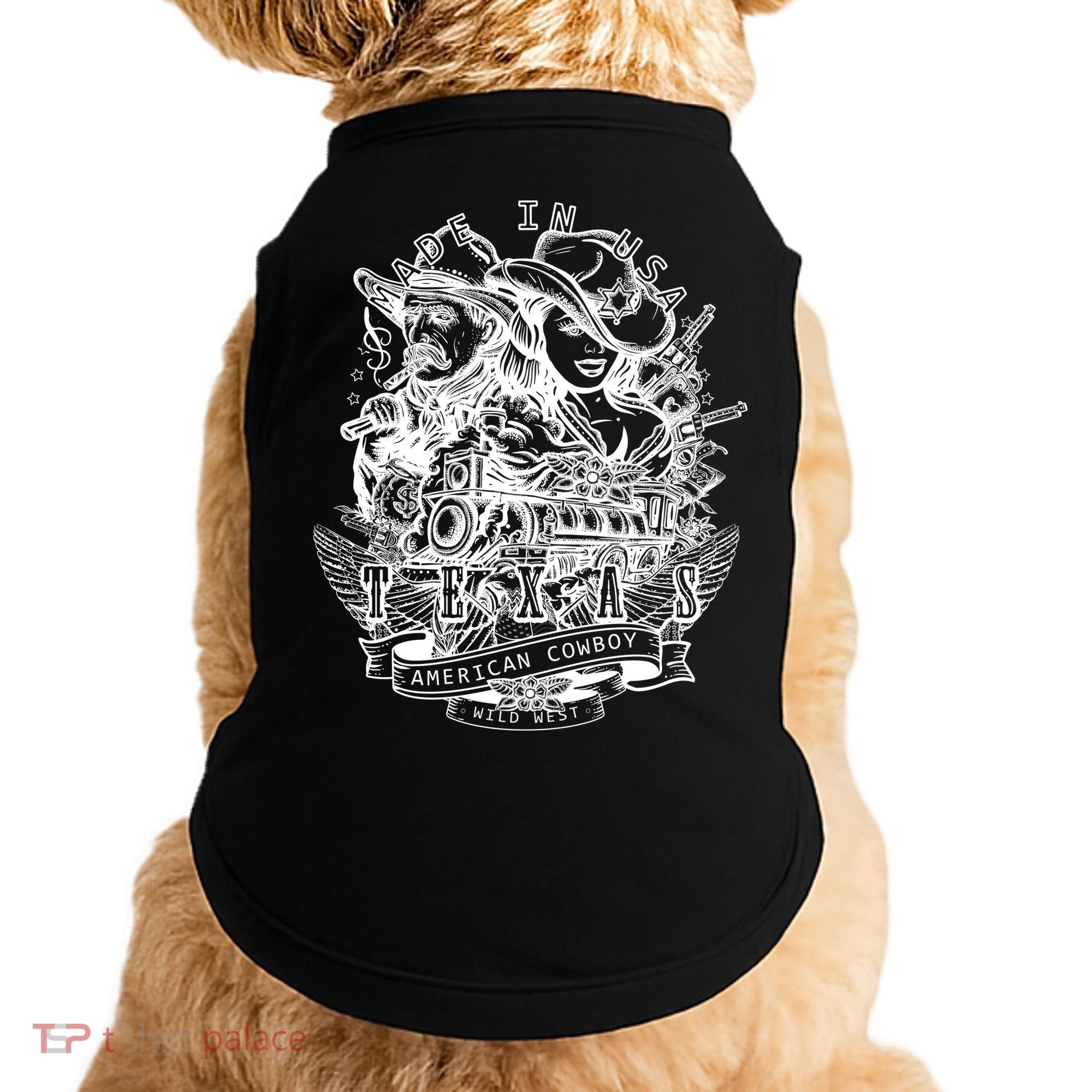 Wild Wild West Texas American Cowboy Doggie Tank