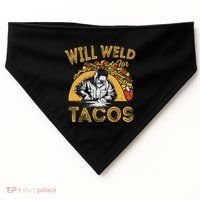 Welders Will Weld For Tacos Welding Welder USA-Made Doggie Bandana thumb 0