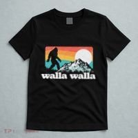 Walla Walla Washington Bigfoot Mountains Retro Distressed T-Shirt thumb 5