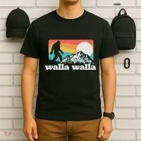 Walla Walla Washington Bigfoot Mountains Retro Distressed T-Shirt thumb 6