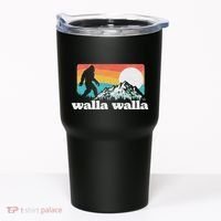 Walla Walla Washington Bigfoot Mountains Retro Distressed Tumbler thumb 0