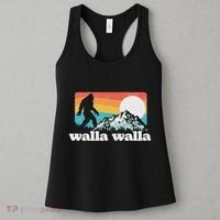 Walla Walla Washington Bigfoot Mountains Retro Distressed Women's Tank Top thumb 3