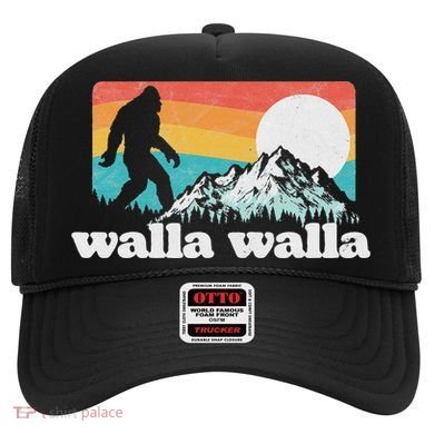 Walla Walla Washington Bigfoot Mountains Retro Distressed Hat