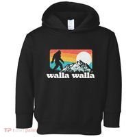 Walla Walla Washington Bigfoot Mountains Retro Distressed Toddler Hoodie thumb 0