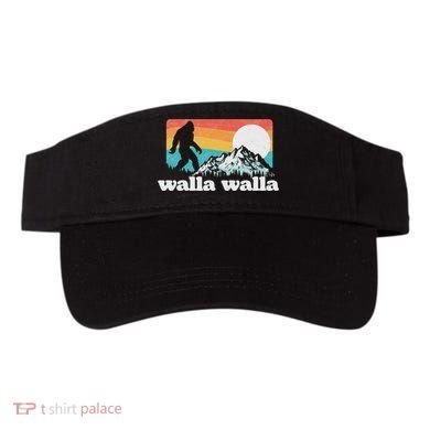 Walla Walla Washington Bigfoot Mountains Retro Distressed Visor