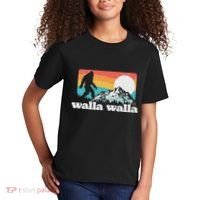 Walla Walla Washington Bigfoot Mountains Retro Distressed Kids T-Shirt thumb 2