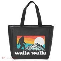 Walla Walla Washington Bigfoot Mountains Retro Distressed Tote Bag thumb 0