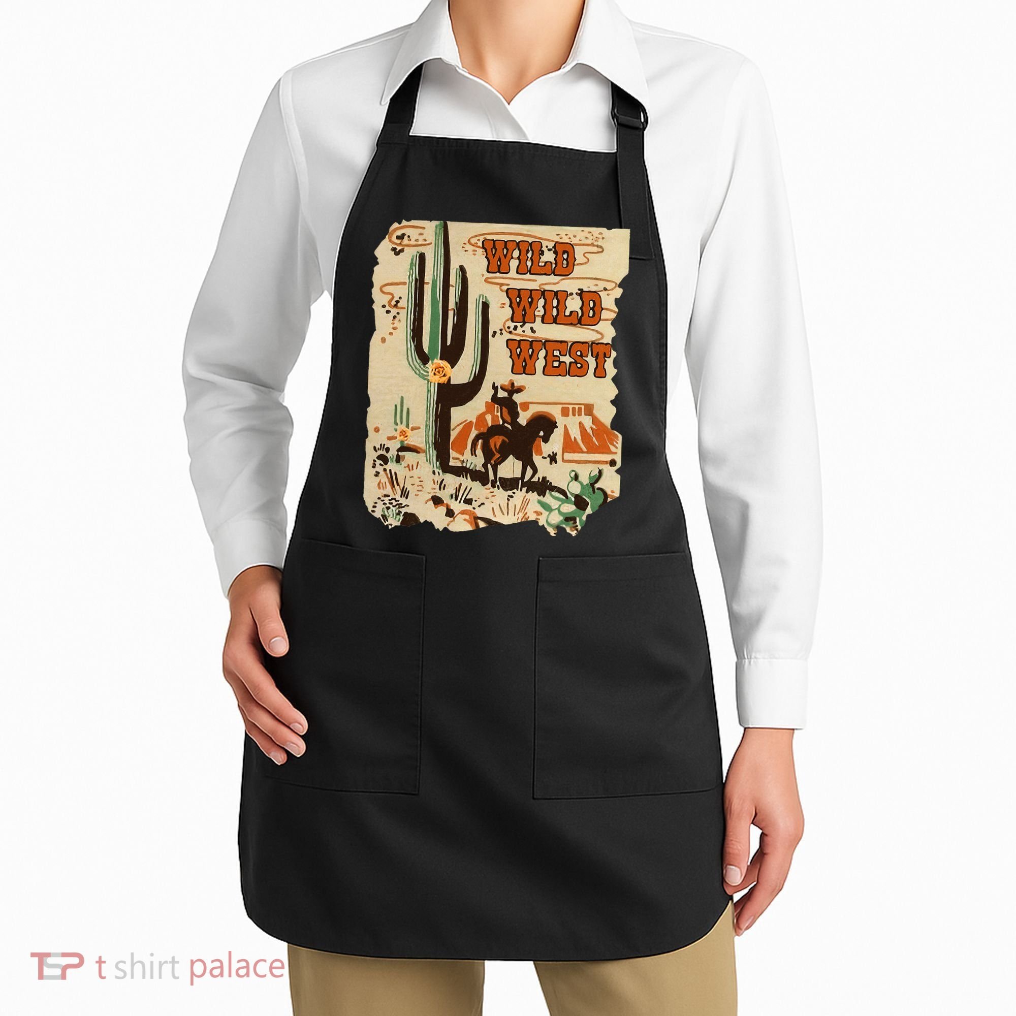 Wild Wild West Western Life Southwest Desert Vibes Cactus Apron