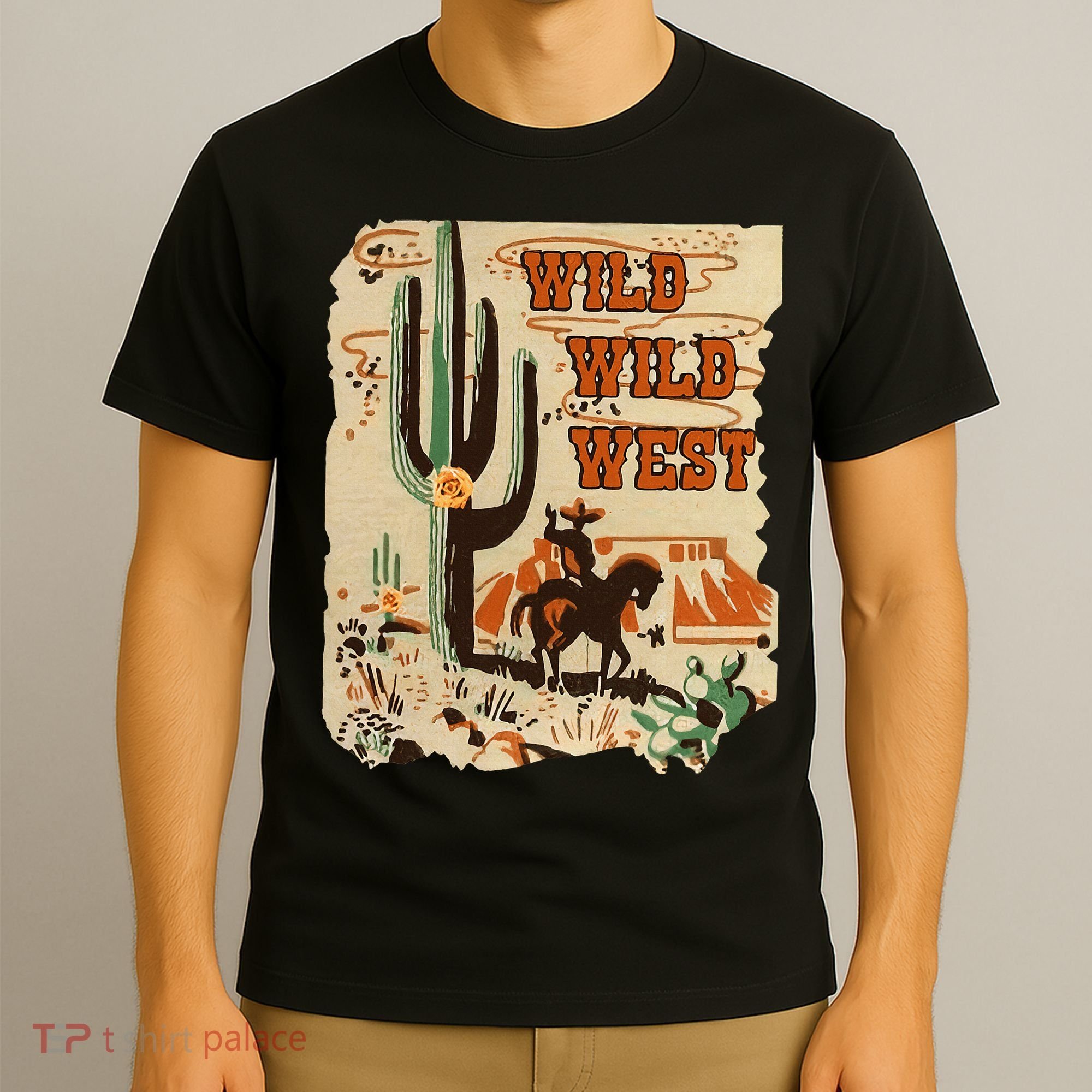 Wild Wild West Western Life Southwest Desert Vibes Cactus T-Shirt