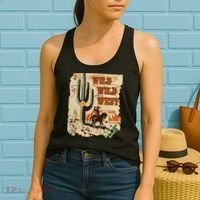 Wild Wild West Western Life Southwest Desert Vibes Cactus Women's Tank Top thumb 2