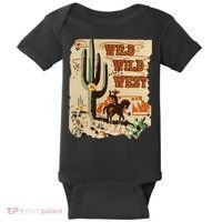 Wild Wild West Western Life Southwest Desert Vibes Cactus Baby Bodysuit thumb 0
