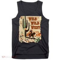 Wild Wild West Western Life Southwest Desert Vibes Cactus Tank Top thumb 0