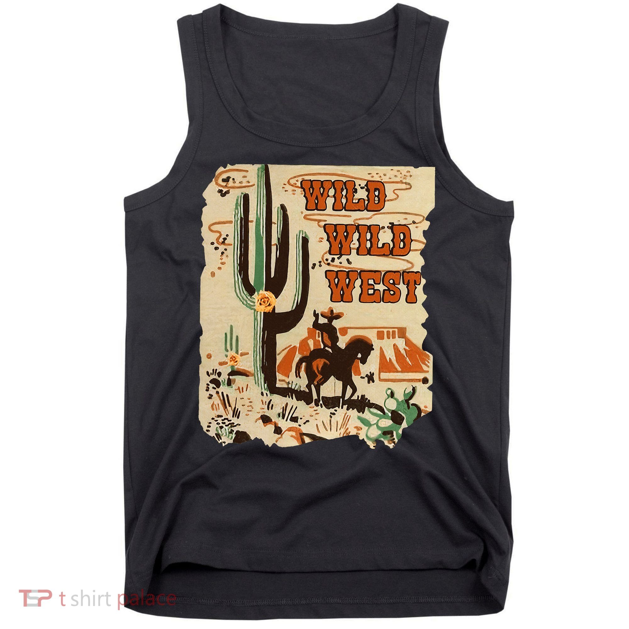 Wild Wild West Western Life Southwest Desert Vibes Cactus Tank Top