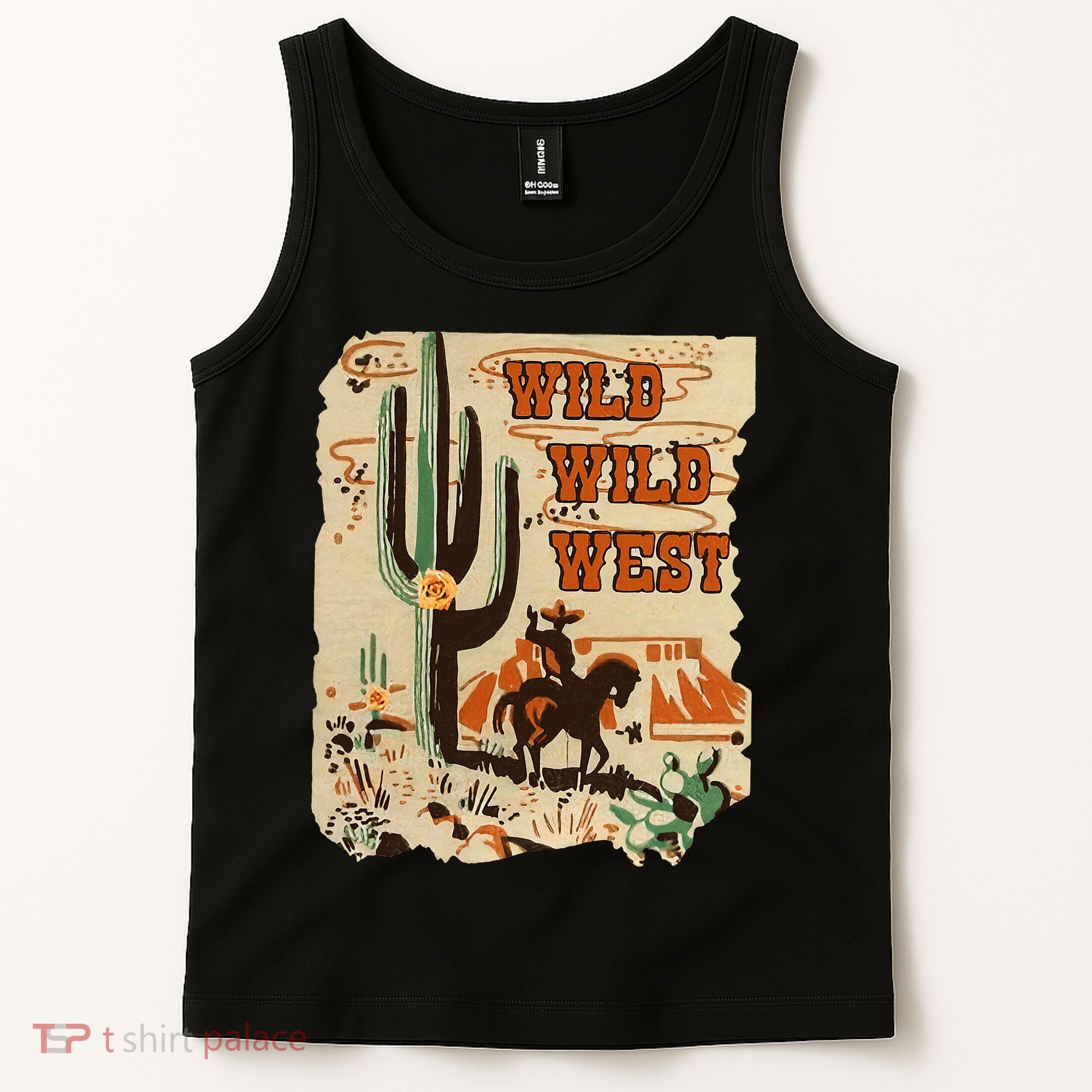 Wild Wild West Western Life Southwest Desert Vibes Cactus Tank Top