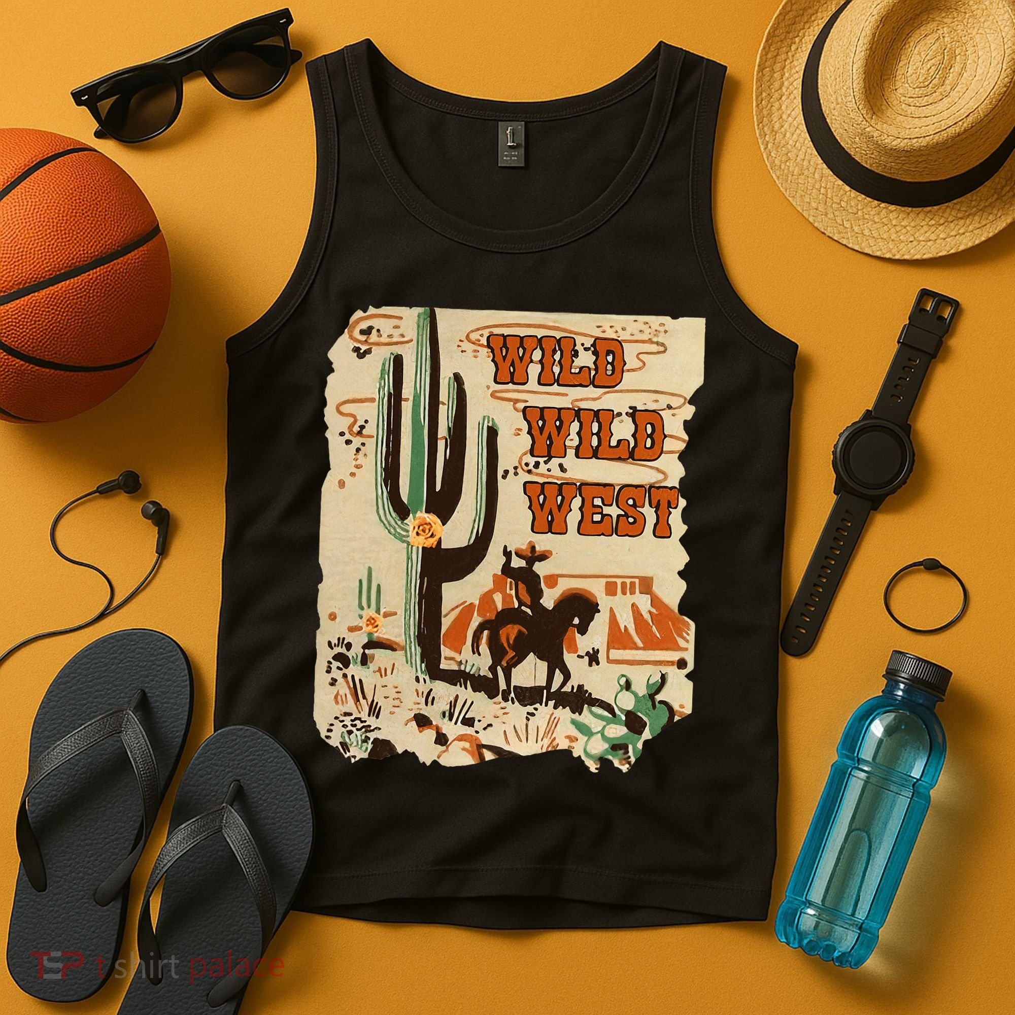 Wild Wild West Western Life Southwest Desert Vibes Cactus Tank Top