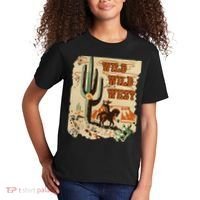 Wild Wild West Western Life Southwest Desert Vibes Cactus Kids T-Shirt thumb 2