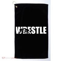 Wrestle Wrestling Golf Towel thumb 0
