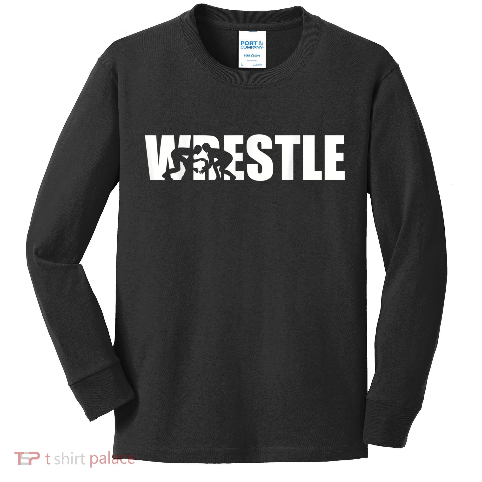Wrestle Wrestling Kids Long Sleeve Shirt