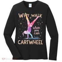 Why Walk When You Can Cartwheel Gymnast Girl Gymnastics  Women's Long Sleeve Shirt thumb 0