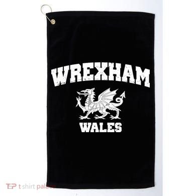Wrexham Wales Welsh Flag Cymru Golf Towel