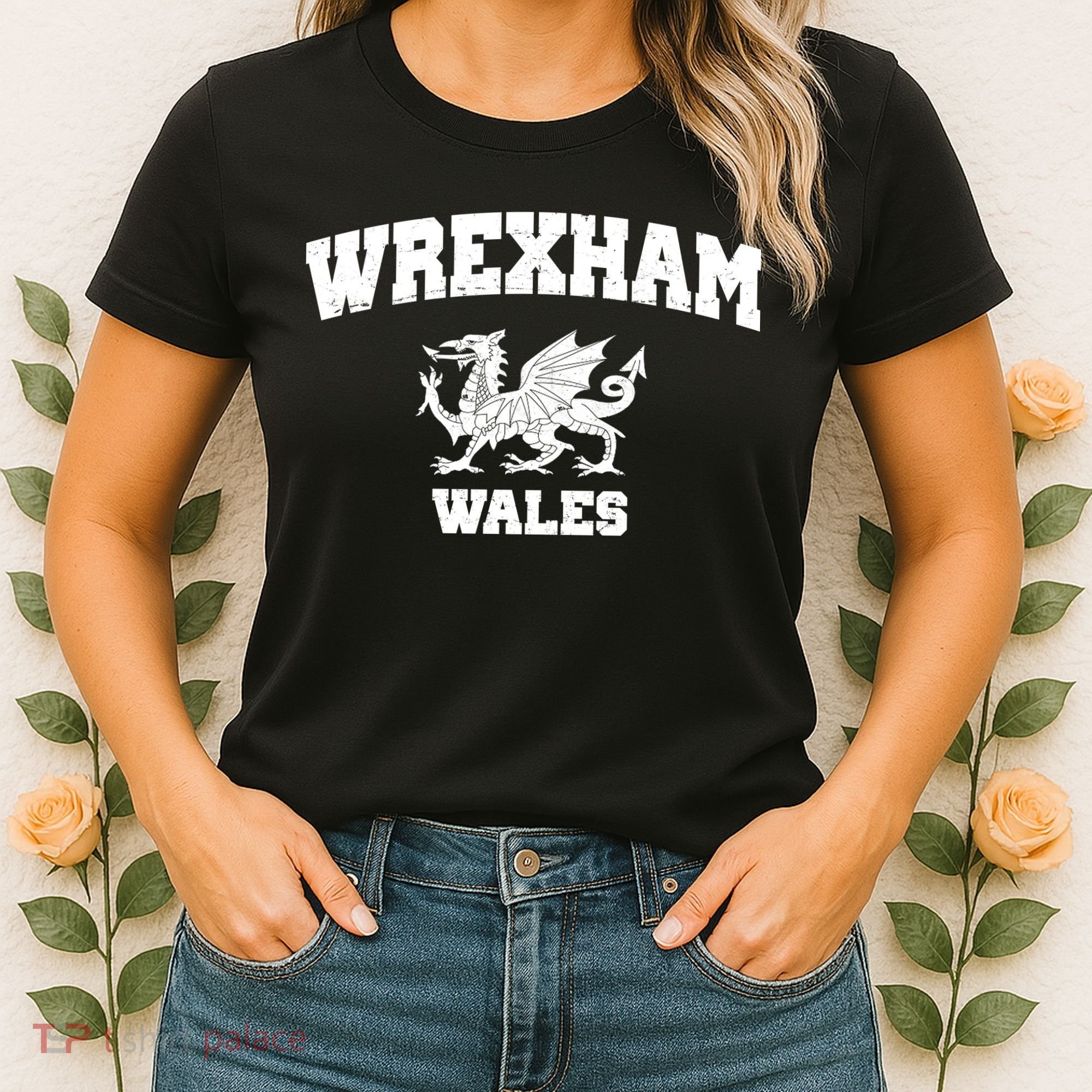 Wrexham Wales Welsh Flag Cymru Women's T-Shirt