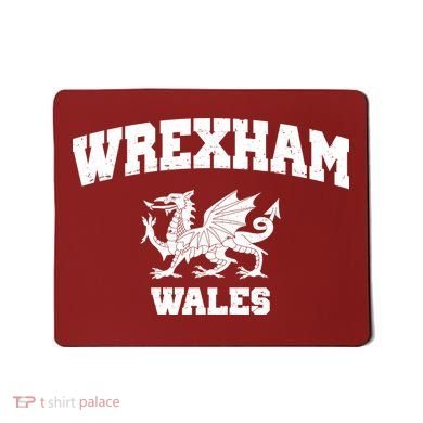 Wrexham Wales Welsh Flag Cymru Mousepad