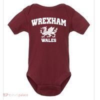 Wrexham Wales Welsh Flag Cymru Baby Bodysuit thumb 0