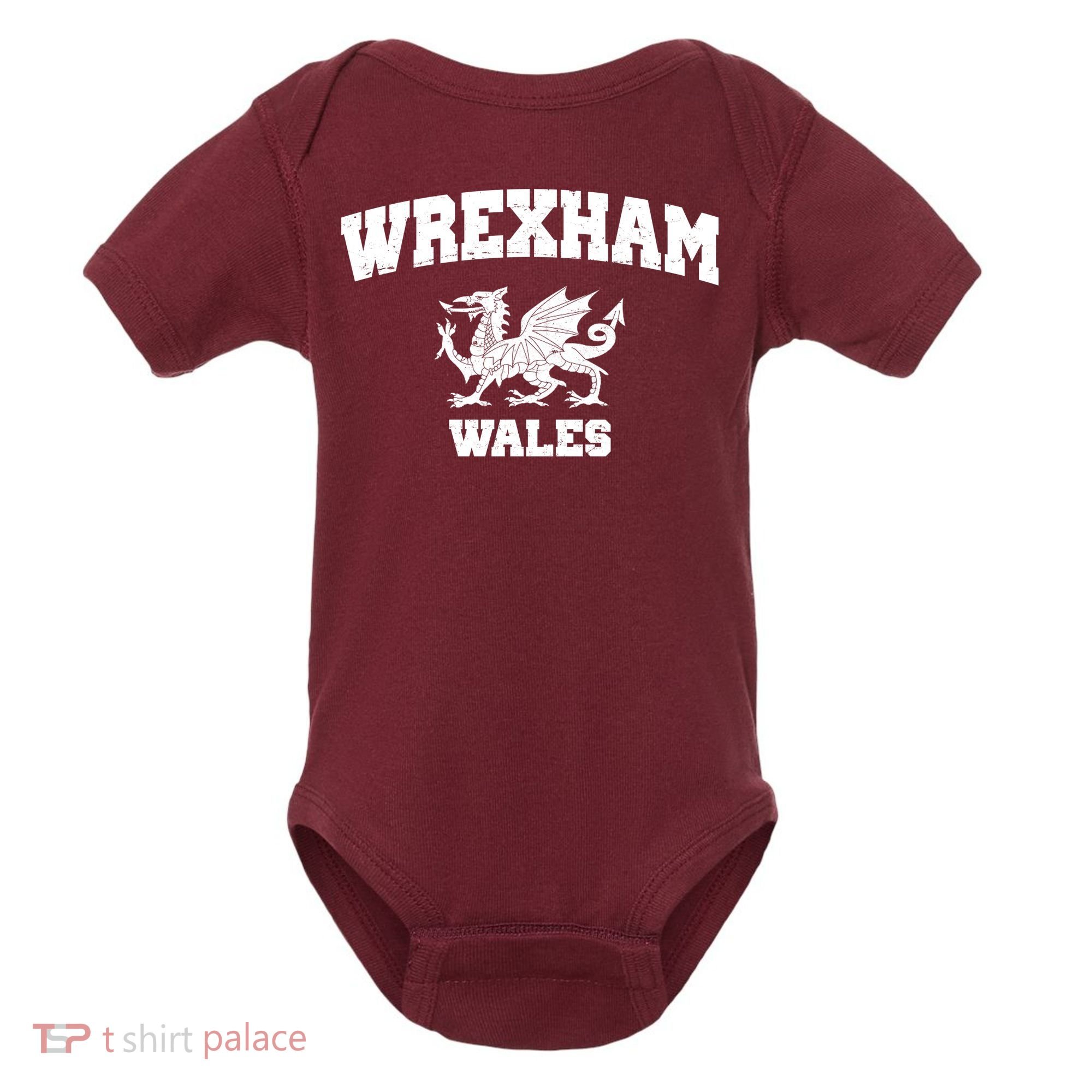 Wrexham Wales Welsh Flag Cymru Baby Bodysuit