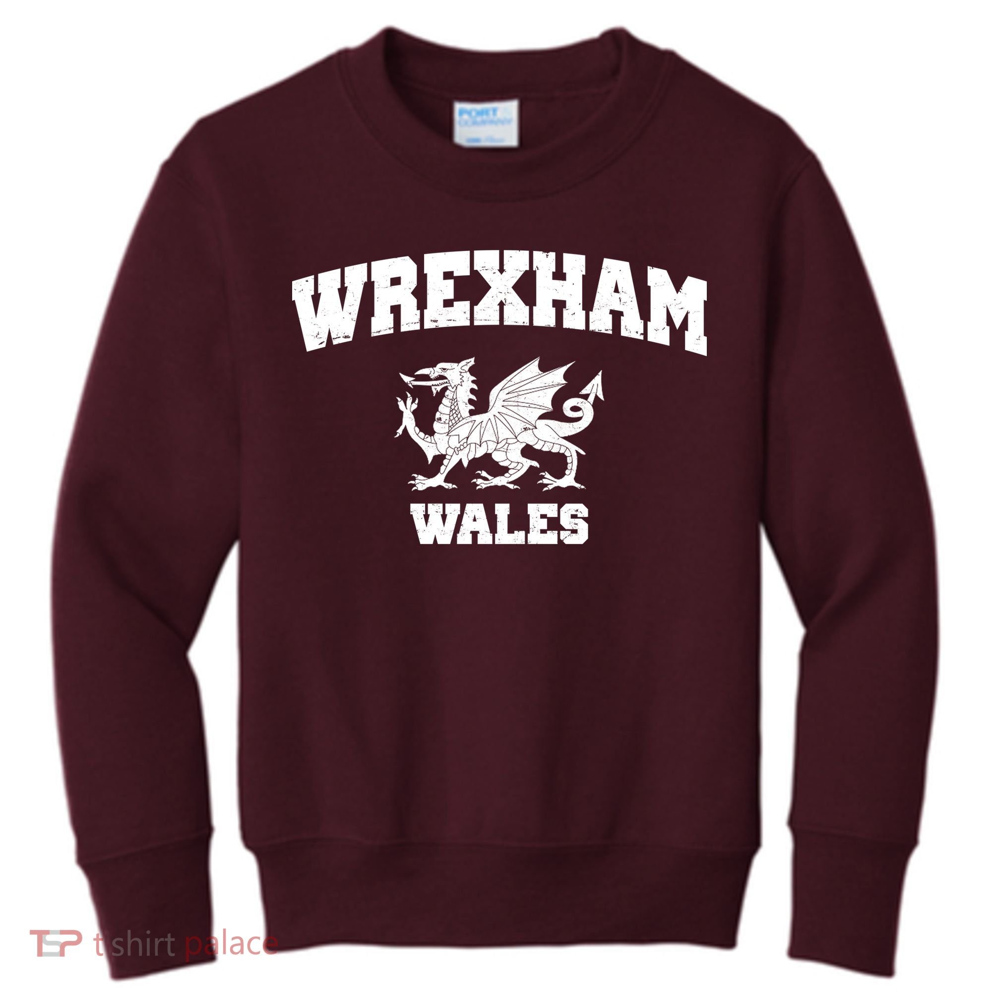 Wrexham Wales Welsh Flag Cymru Kids Sweatshirt