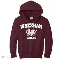 Wrexham Wales Welsh Flag Cymru Kids Hoodie thumb 0