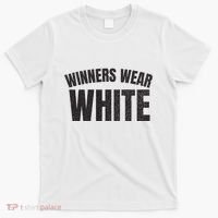 Winners Wear White Team Spirit Game Competition Color Retro T-Shirt thumb 0