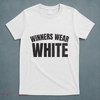 Winners Wear White Team Spirit Game Competition Color Retro T-Shirt thumb 5