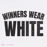 Winners Wear White Team Spirit Game Competition Color Retro T-Shirt thumb 7