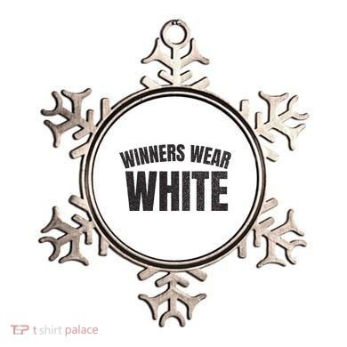 Winners Wear White Team Spirit Game Competition Color Retro Ornament