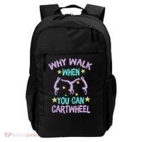 Why Walk When You Can Cartwheel Girl Gymnastics T Dance Backpack thumb 0