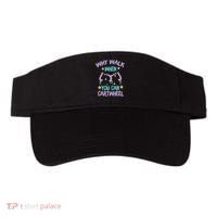 Why Walk When You Can Cartwheel Girl Gymnastics T Dance Visor thumb 0