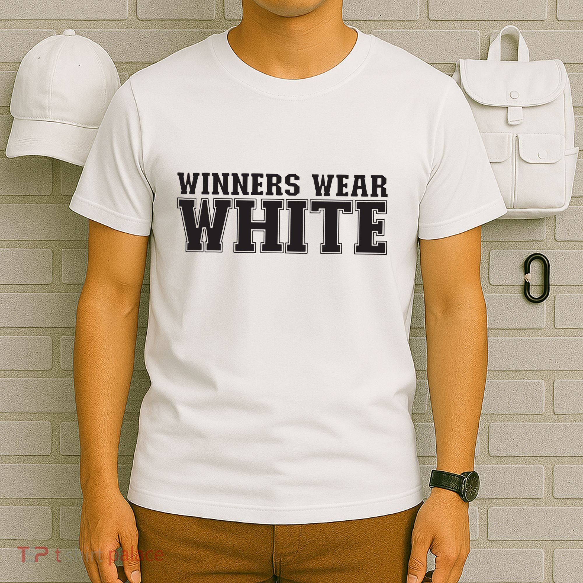 Winners Wear White Spirit Wear Team Game Color War T-Shirt