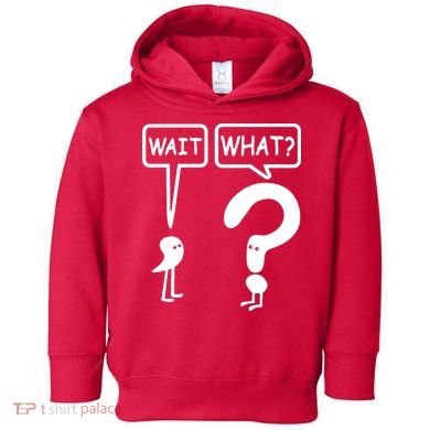 Wait What Toddler Hoodie