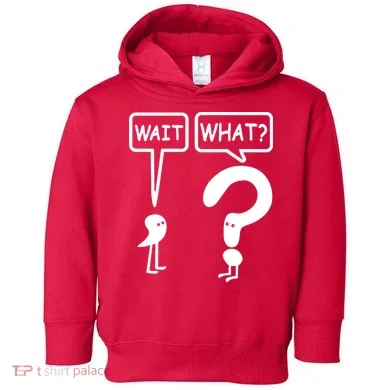 Wait What Toddler Hoodie