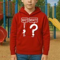 Wait What Kids Hoodie thumb 2