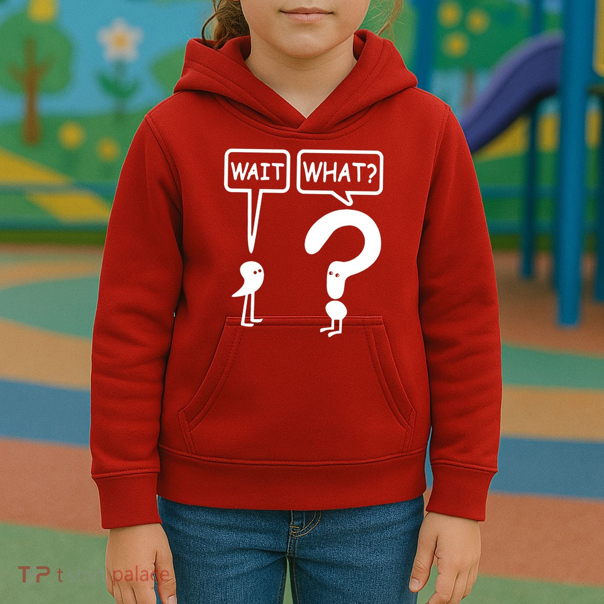 Wait What Kids Hoodie