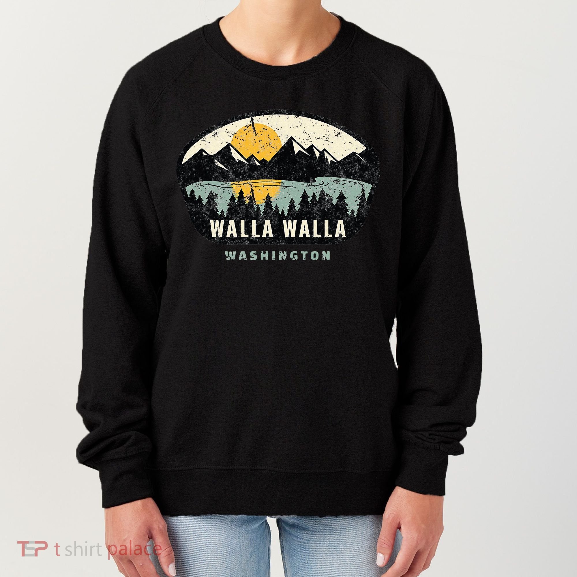 Walla Walla Washington W.A Vacation Souvenir Women's Sweatshirt
