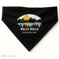 Walla Walla Washington W.A Vacation Souvenir USA-Made Doggie Bandana thumb 0