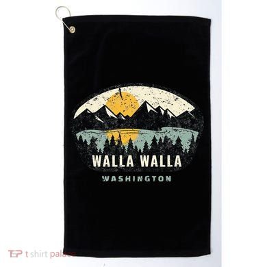 Walla Walla Washington W.A Vacation Souvenir Golf Towel