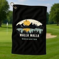 Walla Walla Washington W.A Vacation Souvenir Golf Towel thumb 1