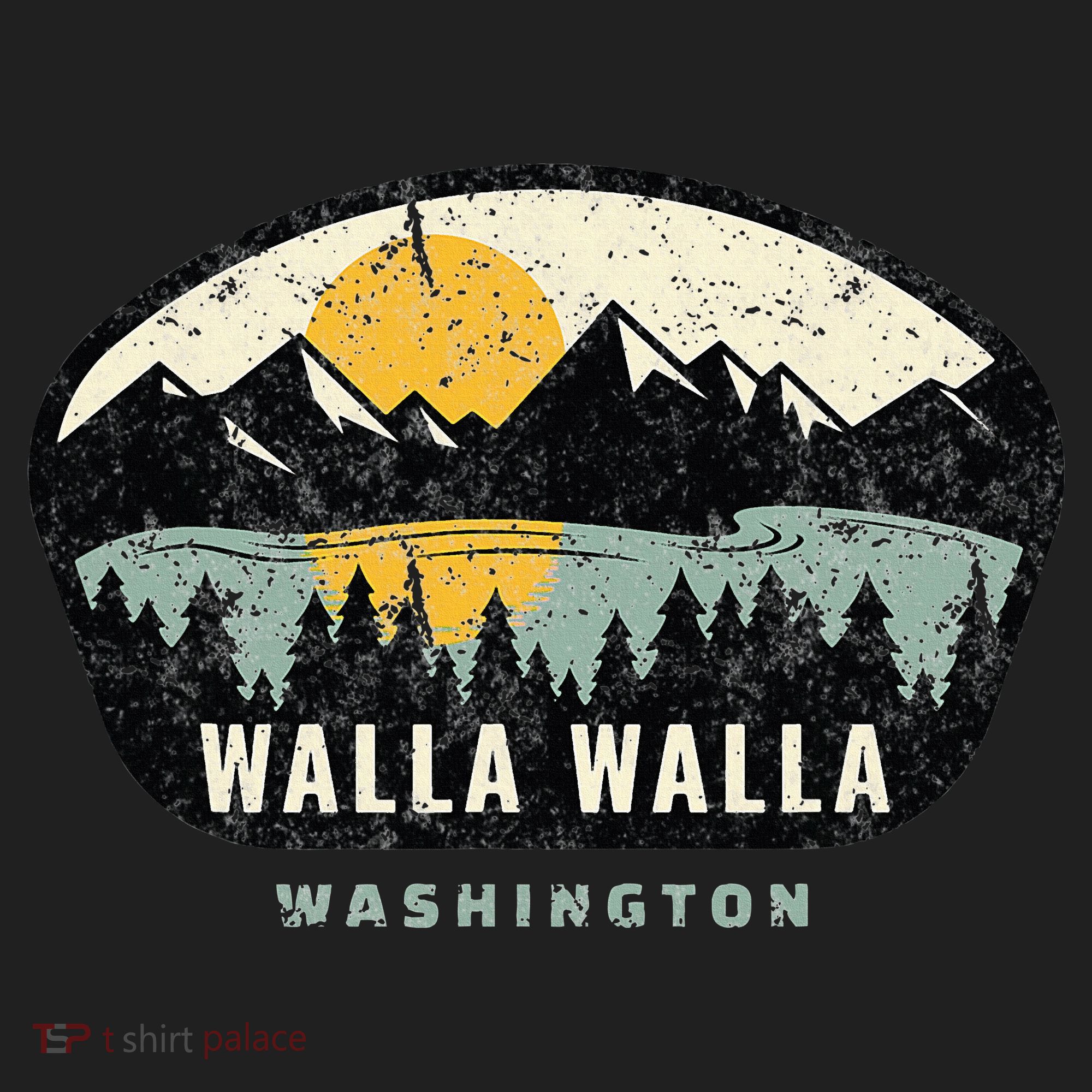 Walla Walla Washington W.A Vacation Souvenir Golf Towel
