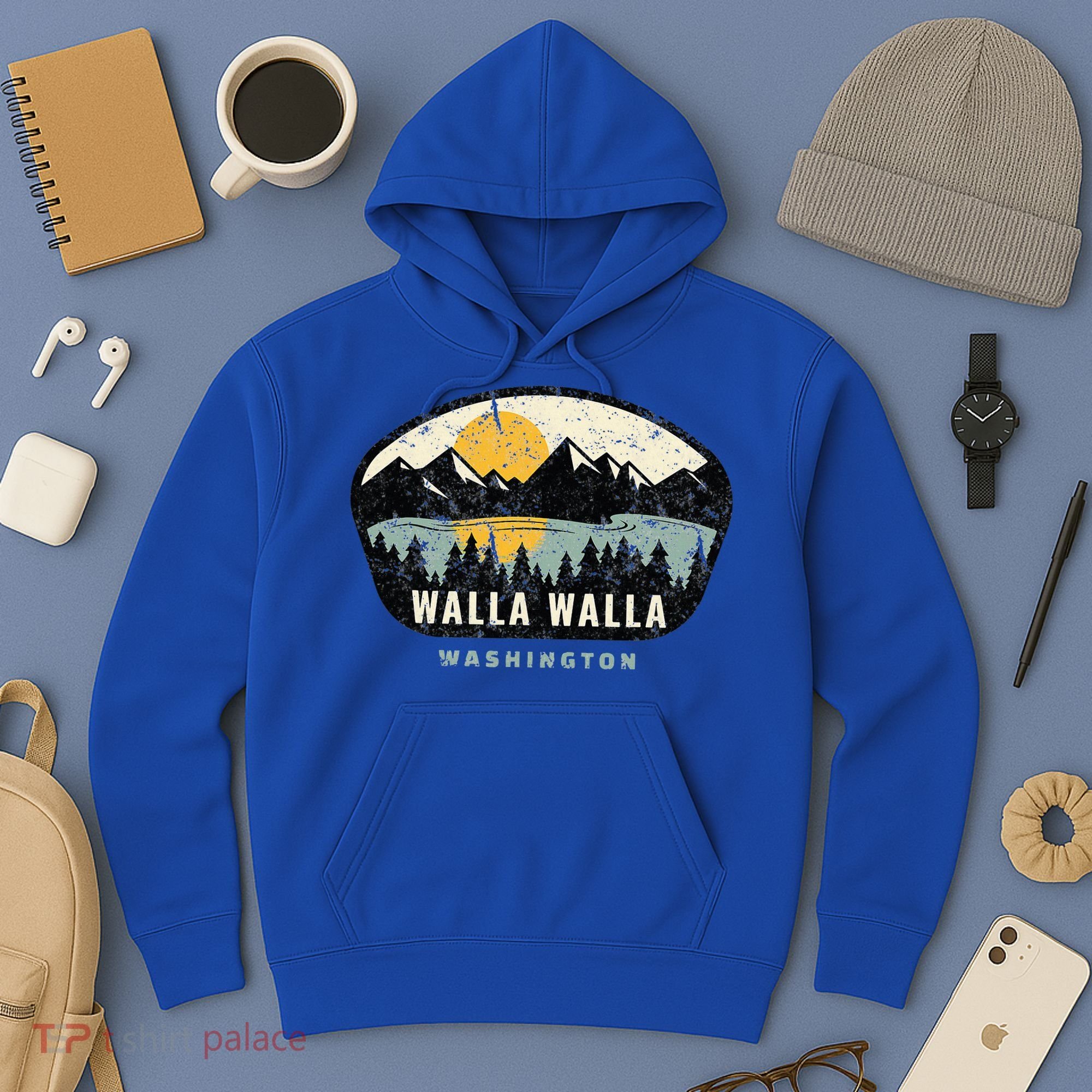 Walla Walla Washington W.A Vacation Souvenir Hoodie