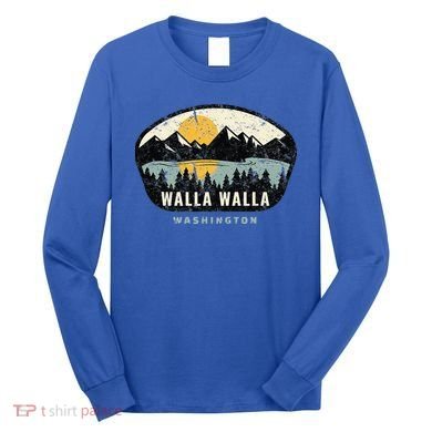 Walla Walla Washington W.A Vacation Souvenir Long Sleeve Shirt
